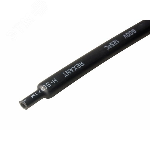 Трубка термоусадочная клеевая СТТК (3:1) 12/4 мм двустенная черная, 10 шт. по 1 м