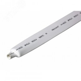 Термоусаживаемая трубка 15,0 7,5 мм, белая, упаковка 50 шт. по 1 м, REXANT