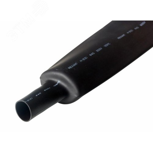 Трубка термоусадочная ТУТнг (2:1) 40/20 мм, черная, 10 шт. по 1 м