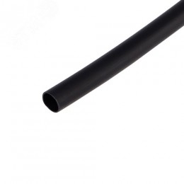 Набор термоусадочных трубок ТУТнг (2:1), черные, 18 шт. по 10 см