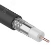 Кабель коаксиальный RG-6U, 75 Ом, CCS/Al/Al, 64%, OUT черный 100 м