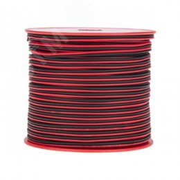 Кабель акустический 2х0,50мм2, красно-черный, 100 м