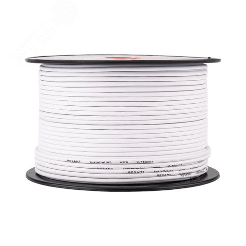 Провод ПГВА 1х0,75мм2, белый, 100 м