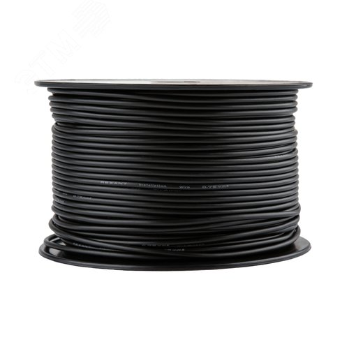 Провод ПГВА 1х0.75 мм2, черный, бухта 100 м,