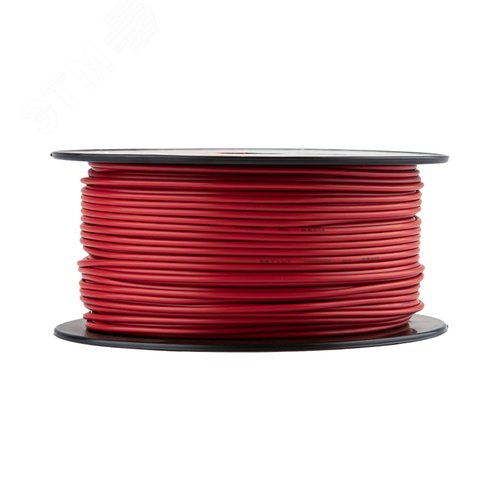 Провод ПГВА 1х0.50 мм2, красный, бухта 100 м,