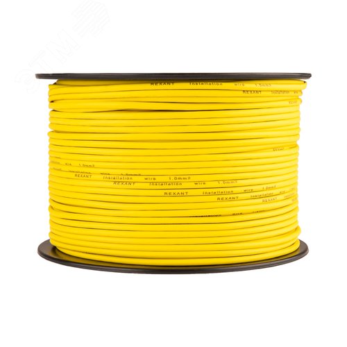Провод ПГВА 1х1.00 мм2, желтый, бухта 100 м,
