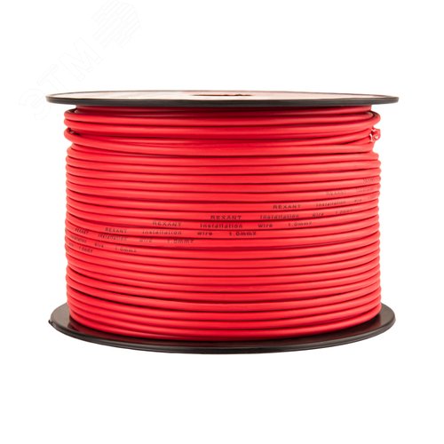 Провод ПГВА 1х1.00 мм2, красный, бухта 100 м,