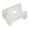 Площадка для крепления стяжки (ПС-2) 22x16 мм, белая, 10 шт,