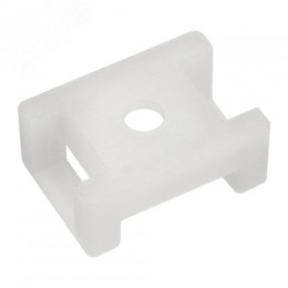 Площадка для крепления стяжки (ПС-2) 22x16 мм, белая, 10 шт,