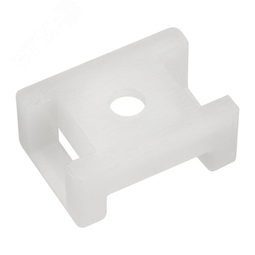 Площадка для крепления стяжки (ПС-2) 22x16 мм, белая, 10 шт,