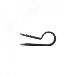 Скоба под винт 6мм, черная, 50 шт