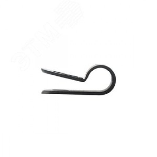 Скоба под винт 6мм, черная, 50 шт