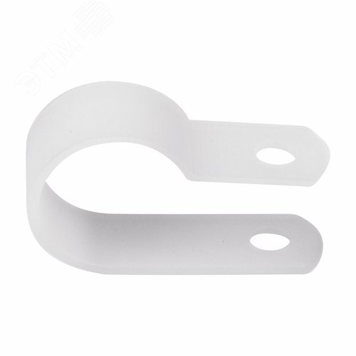 Скоба кабельная белая под винт 16мм упаковка (50 шт/уп)