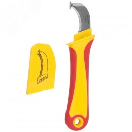 Нож монтажника нержавеющая сталь с ''пяткой''