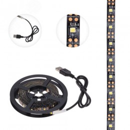Лента светодиодная 4.8Вт/м 5В 2700K IP20 LEDx60/м 3м SMD2835
