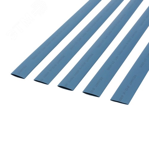 Термоусаживаемая трубка 2,0 1,0 мм, синяя, упаковка 50 шт. по 1 м, REXANT