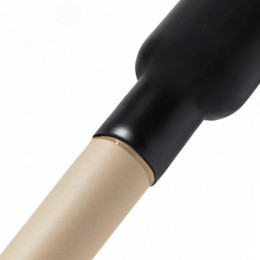 Трубка термоусадочная клеевая СТТК (3-4:1) 75/22 мм, среднестенная черная, 2 шт. по 1 м