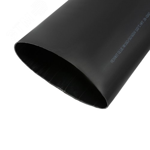 Трубка термоусадочная клеевая СТТК (3-4:1) 160/50 мм, среднестенная черная, 1 шт. по 1 м