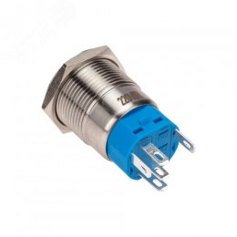 Кнопка антивандальная 19 250В Фикс (5с) ON-OFF/OFF-ON подсв/красная