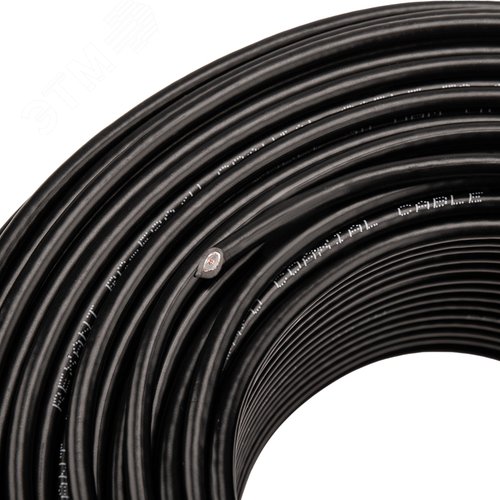 Кабель коаксиальный RG-58 A/U 50 Ом Cu/Al/Cu 64%  бухта 100м черный, REXANT