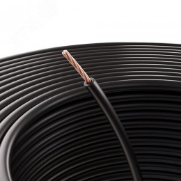 Провод ПГВА 1х0.75 мм2, черный, бухта 100 м,