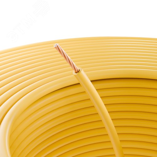 Провод ПГВА 1х1.00 мм2, желтый, бухта 100 м,