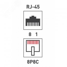 Проходник компьютерный RJ-45(8P-8C) cat 5e (гнездо-гнездо),