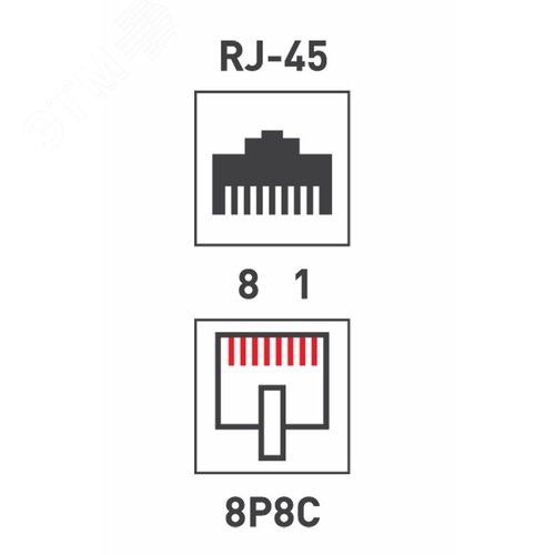 Проходник компьютерный RJ-45(8P-8C) cat 5e (гнездо-гнездо),