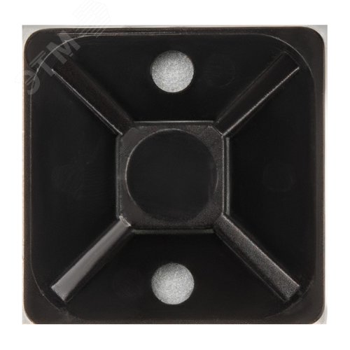 Площадка самоклеящаяся 20х20 мм, черная, 10 шт,