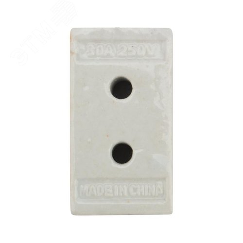 Клемма керамическая винтовая КВ 16 мм2, 3 пары контактов с крепежным отверстием, 45 шт