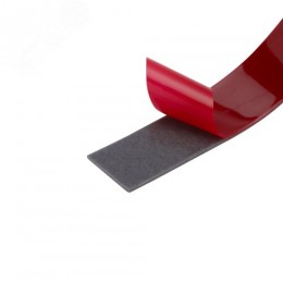 Двухсторонний скотч, серый, на HBA акриловой основе, 12 мм, ролик 5 м