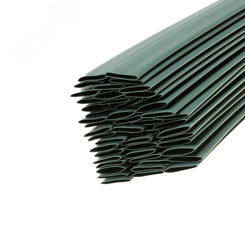 Термоусаживаемая трубка 10,0 5,0 мм, зеленая, упаковка 50 шт. по 1 м, REXANT