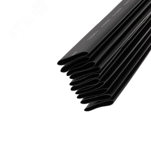 Трубка термоусадочная ТУТнг (2:1) 25/12,5 мм, черная, 10 шт. по 1 м
