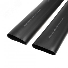Трубка термоусадочная клеевая СТТК (3-4:1) 75/22 мм, среднестенная черная, 2 шт. по 1 м