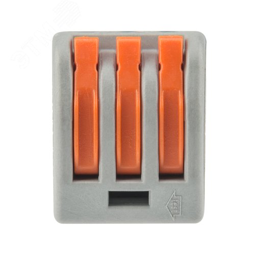 Клемма универсальная СМК 222-413, 3-проводная серая 0.08-2.5 4 кв мм, REXANT