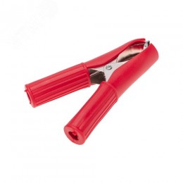 Зажим крокодил в изоляторе, длина 75 мм, ток 30A, 2 шт., пакет БОПП,