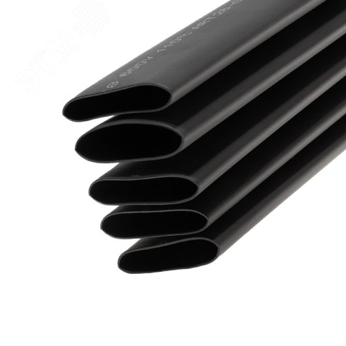 Трубка термоусаживаемая СТТК (3:1) двустенная     клеевая 24,0/8,0мм, черная, упаковка 5 шт. по 1м
