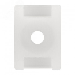 Площадка для крепления стяжки (ПС-2) 22x16 мм, белая, 10 шт,