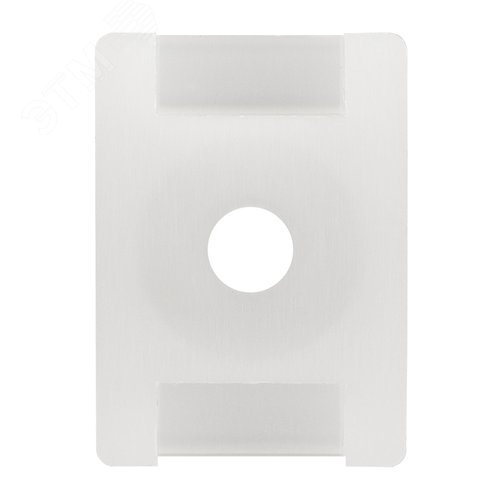 Площадка для крепления стяжки (ПС-2) 22x16 мм, белая, 10 шт,