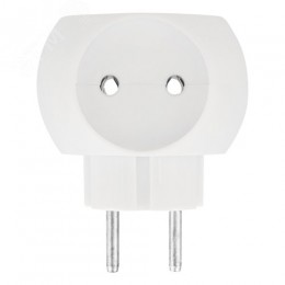Тройник электрический Шар 220 В, 6 А, белый