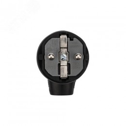 Вилка угловая влагозащищенная с кольцом, с заземлением, 16 А IP44 каучук