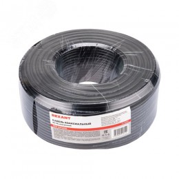 Кабель коаксиальный RG-58 A/U 50 Ом Cu/Al/Cu 64%  бухта 100м черный, REXANT