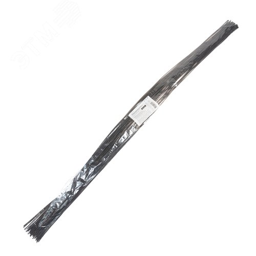 Термоусаживаемая трубка 1,5 0,75 мм, черная, упаковка 50 шт. по 1 м, REXANT