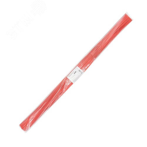 Термоусаживаемая трубка 3,0 1,5 мм, красная, упаковка 50 шт. по 1 м, REXANT