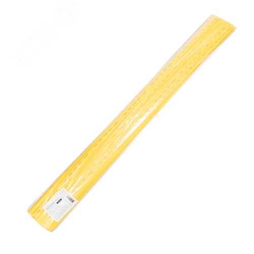 Термоусаживаемая трубка 12,0 6,0 мм, желтая, упаковка 50 шт. по 1 м, REXANT