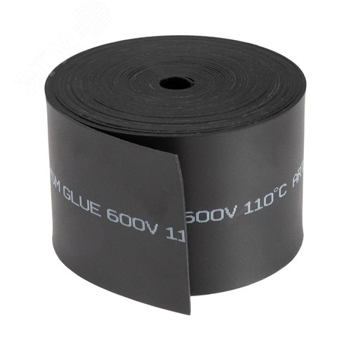 Термоусаживаемая лента с клеевым слоем ТЛ-0,8 50 мм ,черная, 5 м