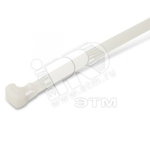 Стяжка нейлоновая открывающаяся безгалогенная 150x7.6мм полиамид 6.6 (100шт)