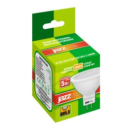 Лампа светодиодная LED 5Вт 400Лм GU5.3 230V/50Hz теплый ECO