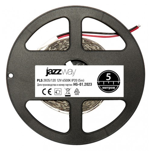 Лента светодиодная LEDx120/м 5м 10 Вт/м 12В белый IP20 (5м)