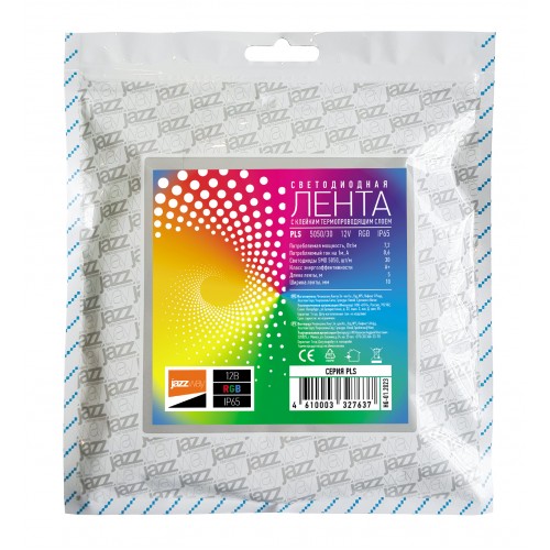 Лента светодиодная 7.2Вт/м 12В RGB IP65 30 LED/м 5м